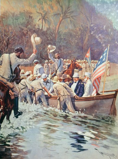 Americans Landing in Cuba by Thure de Thulstrup